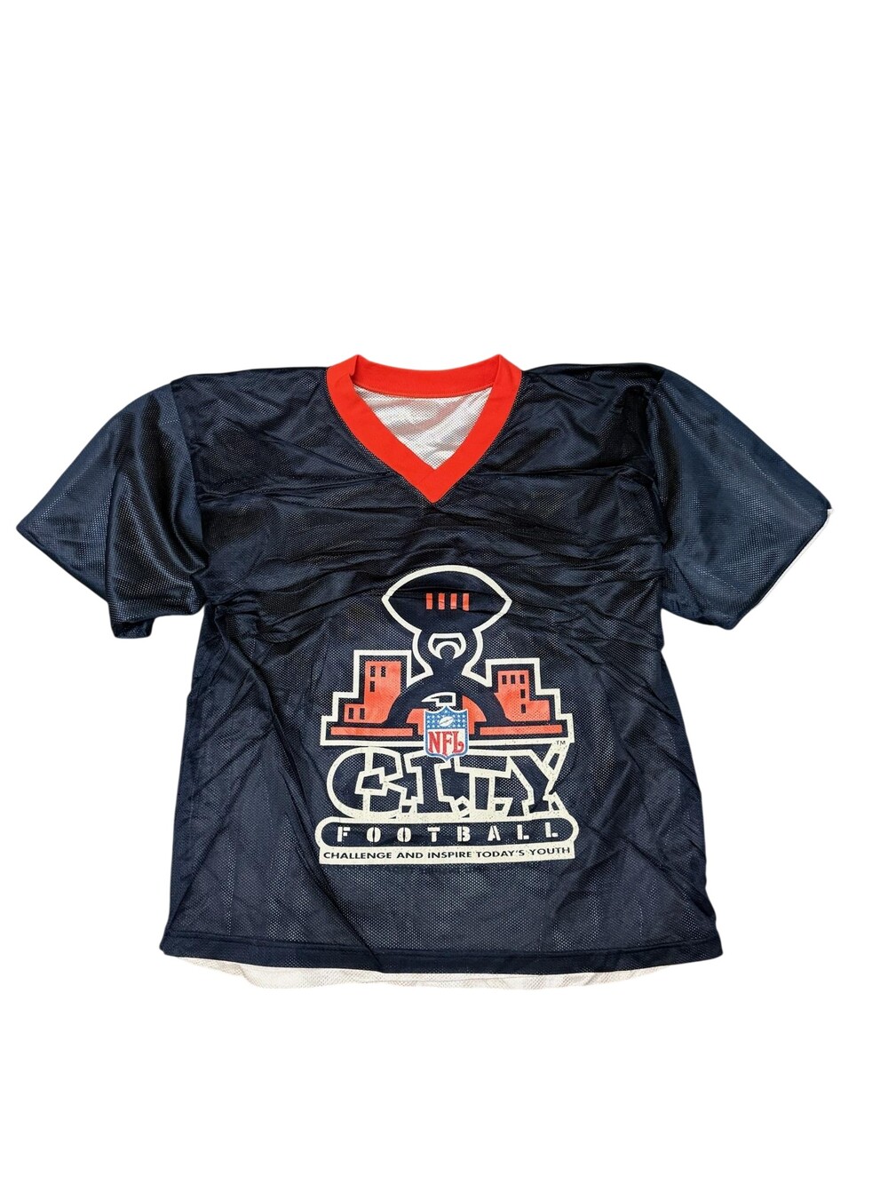Chicago Bears Football Jersey Boys L vintage NFL Russell Athletic Reversible